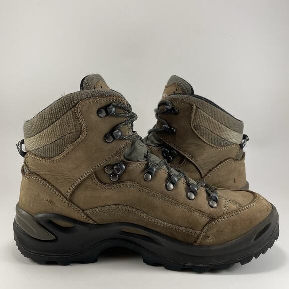 Lowa Renegade GTX Mid Hiking Boots Womens Size 9 Brown Goretex Waterproof - Picture 4 of 11